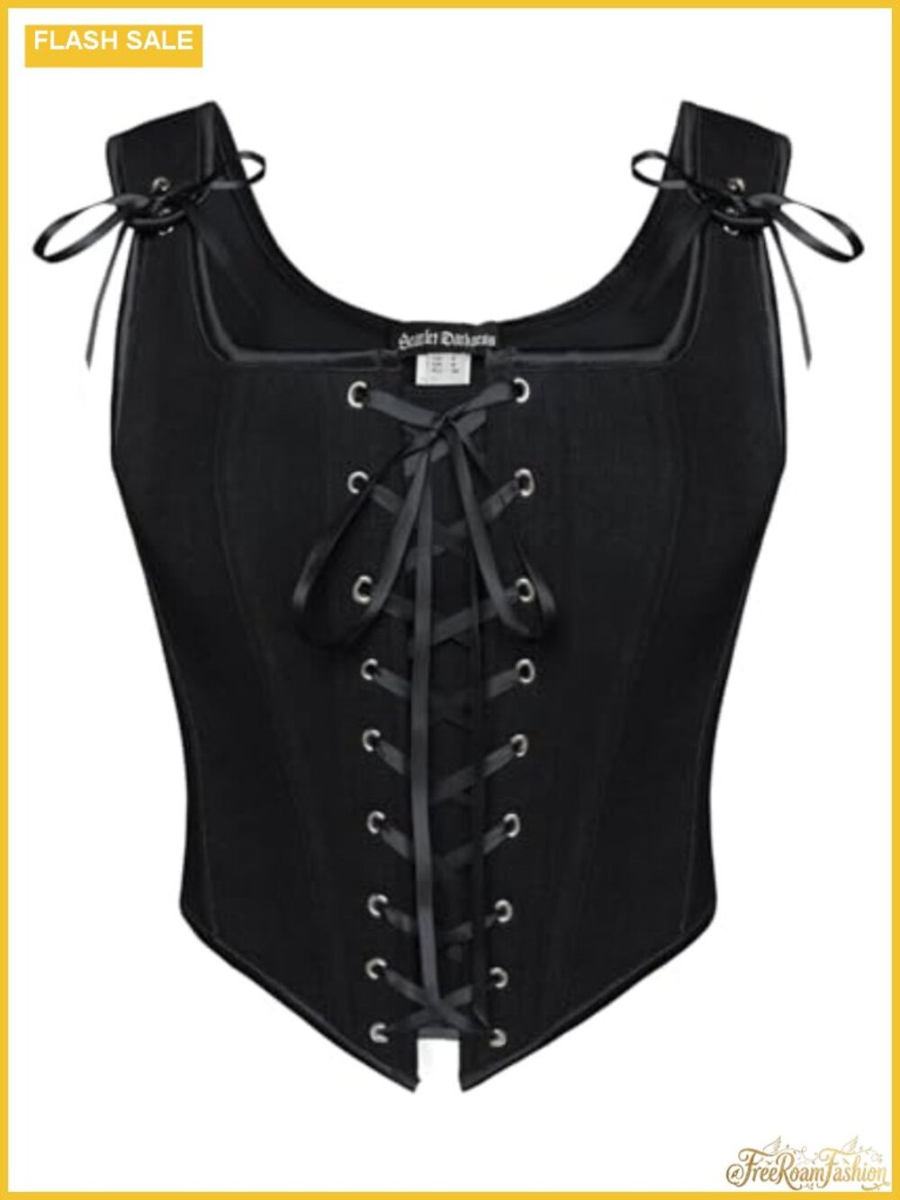Renaissance Corset Top Lace Up Overbust Bustier